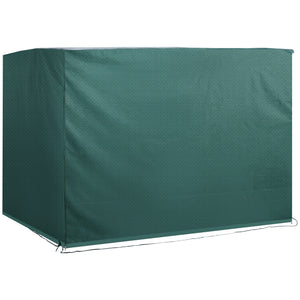 Housse de Protection balancelle de Jardin bâche étanche dim. 2,15L x 1,55l x 1,5H m PE Vert