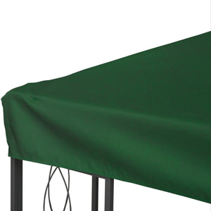 Toile de rechange pour pavillon tonnelle tente 3 x 4 m polyester haute densité 180 g/m² vert
