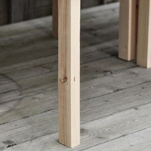 Jardinières sur Pieds carrés potagers - Lot de 4 jardinières sur Pied modulables - dim. 50L x 30l x 60H cm - Inserts d'irrigation Film Protecteur - Bois Sapin Naturel