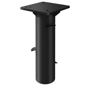 Pied de parasol rectangulaire, support parasol en métal, base de parasol enterré, socle de parasol, pour terrasse, piscine, patio, jardin, 16,5 x 16,5 x 40 cm, gris foncé